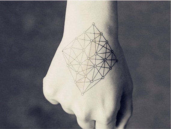temporary tattoo set figure thin line dot lines pattern temporary tattoo set figure thin line dot lines pattern