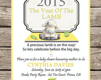 Popular items for lamb baby shower on Etsy