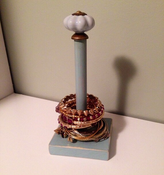 Items similar to Distressed handmade bracelet holder, jewerly holder