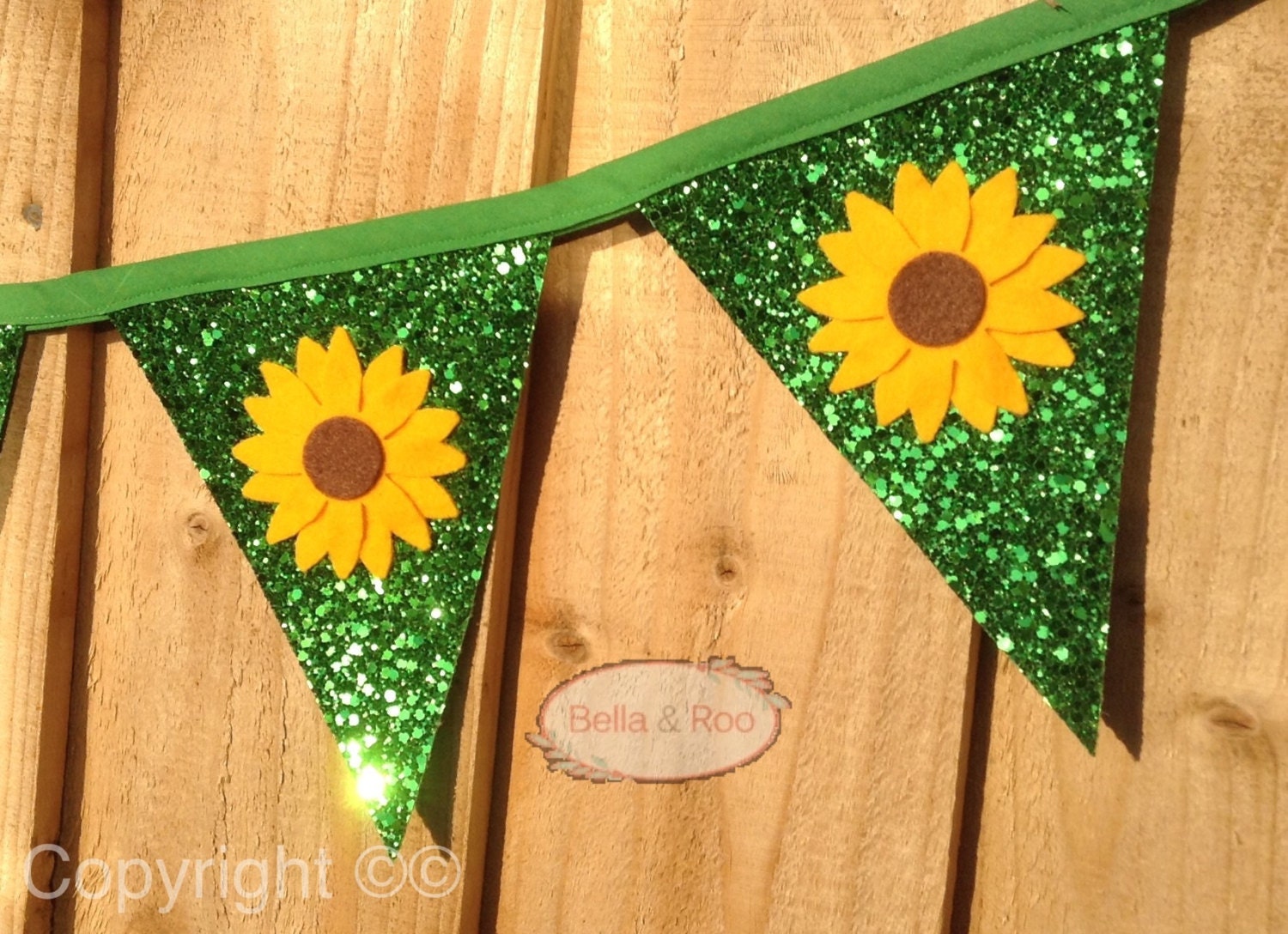 sunflower glitter bunting summer party decor girls room sunflower glitter bunting summer party decor girls room