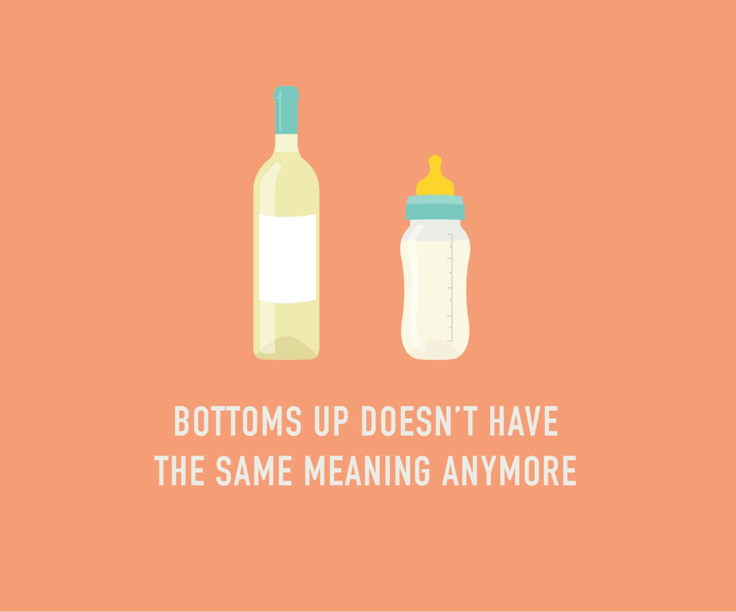 Funny Baby Shower Card Bottoms Up Baby by ClassyCardsCreative