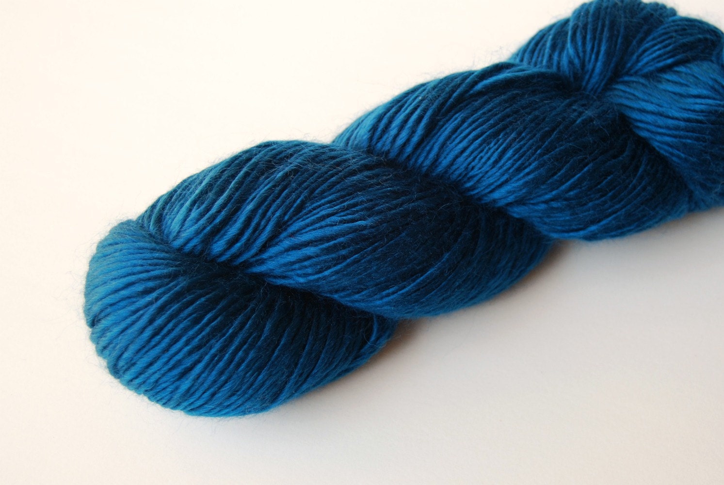 Worsted Weight Yarn Teal Yarn Berroco Yarn Lustra by CozyInAutumn