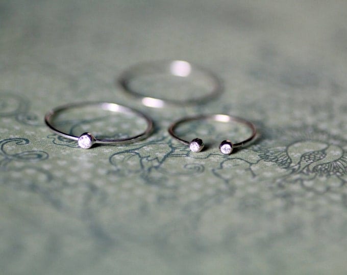 diamond gold ring diamonds set gold ring White stone Natural stone Engagement Wedding minimalist Gold Engagement Ring