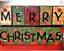 Popular items for christmas wood sign on Etsy