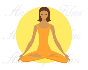 yoga clip art on Etsy, a global handmade and vintage marketplace.