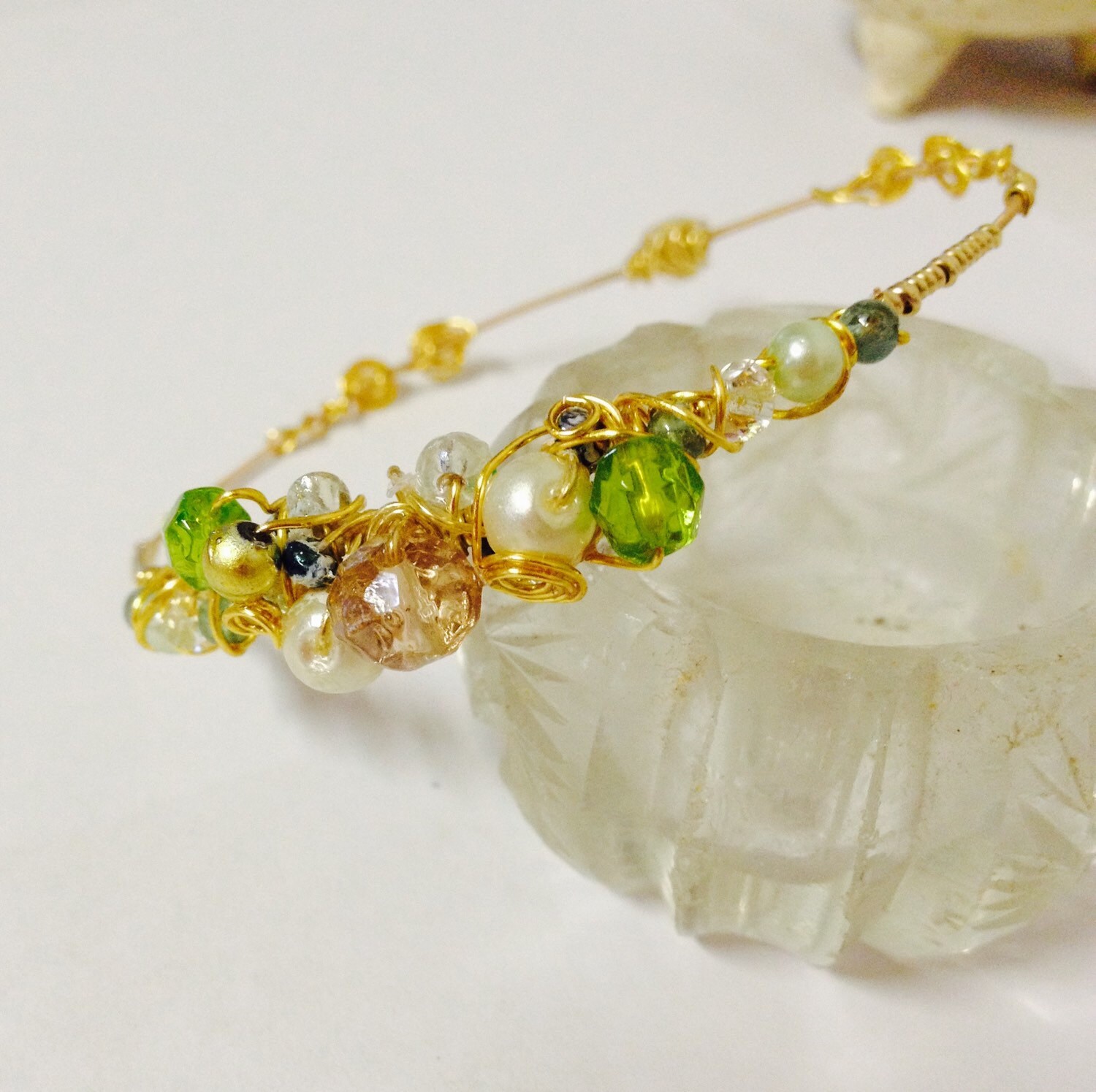 Handmade Guitar String Bracelet wire wrap with by AshleighStrings