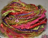 FIBERS, Yarn Fibers, Fringe Yarn, Pink, Purple, Green Fibers, Scrapbook fibers, Knitting Yarns, Crotchet Yarn, Scrapbook Fringe