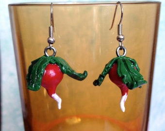 luna lovegood harry potter dangly radish earrings