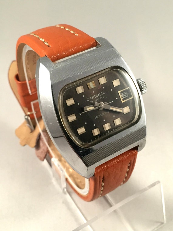 RARE Vintage Chunky men's watch called CARDINAL by SovietEmpire