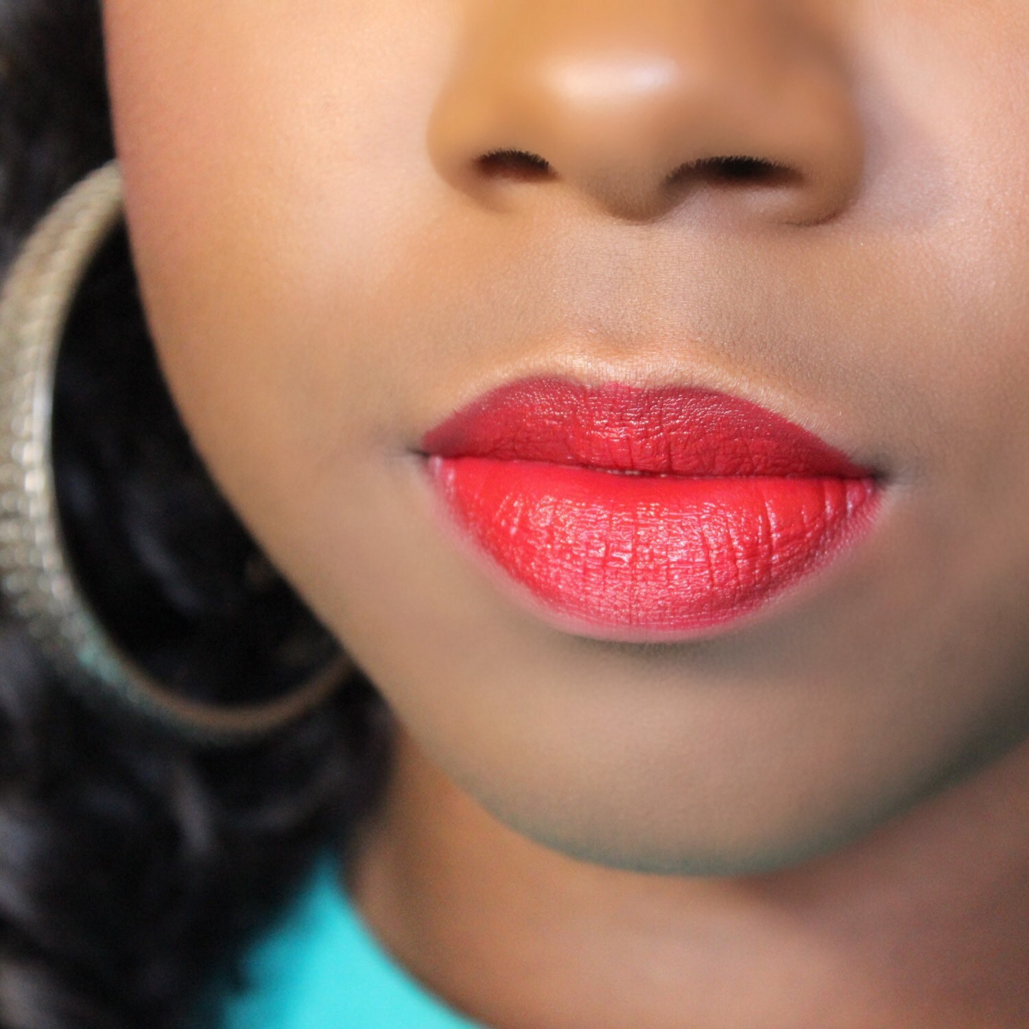 Pin Up Girl Bright Red Lipstick Semi Matte Full Coverage