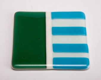 Fused glass tiles | Etsy