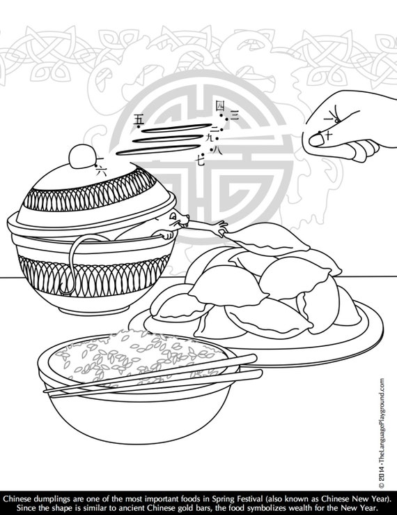 Download Chinese New Year Coloring and Dot-to-Dot by LanguagePlayground