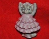 Small KITTY CUCUMBER Ballet Dancer in Pink 1986