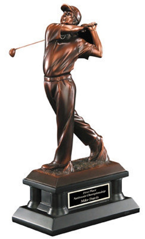Golf League Award Trophy Resin Golf Statue