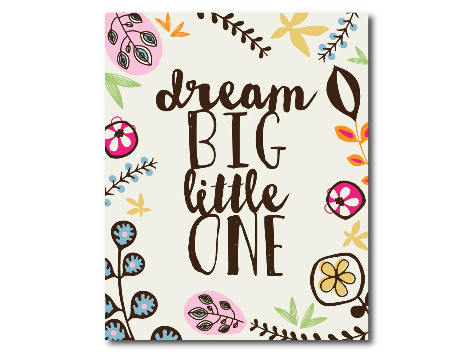 Dream Big Little One Embroidery Dream Big Little One Embroidery