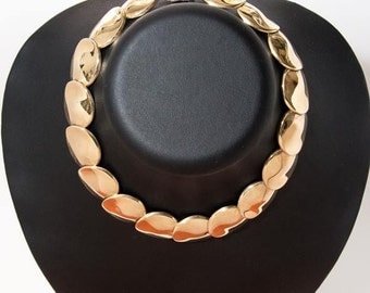 Vintage sterling silver-gold plated necklace 4149