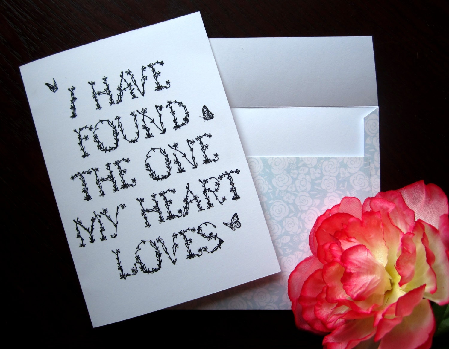 Romantic Love Card By Togivelight On Etsy