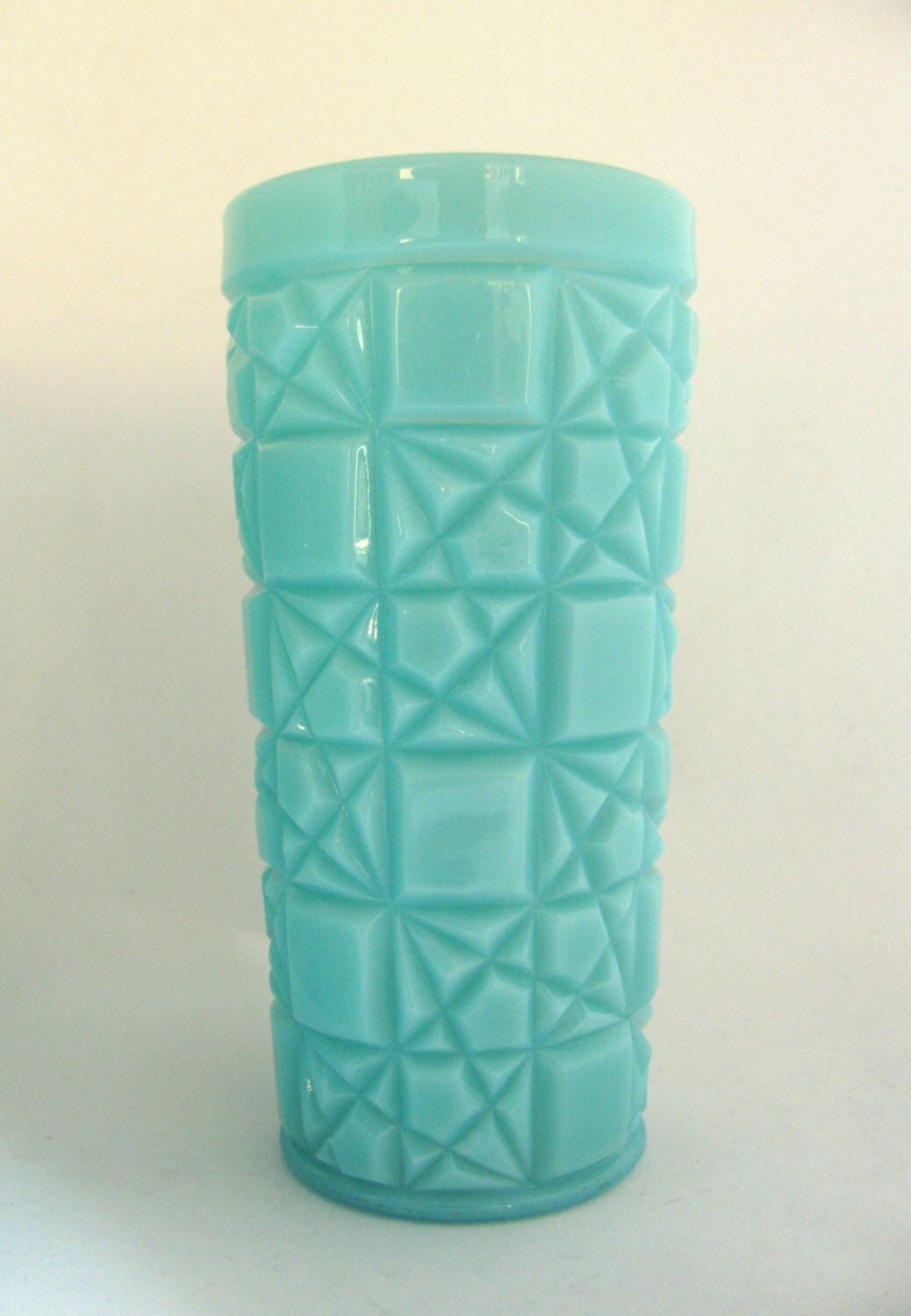 Vintage 1950s Fenton Turquoise Milk Glass by MeadowLaneVintage