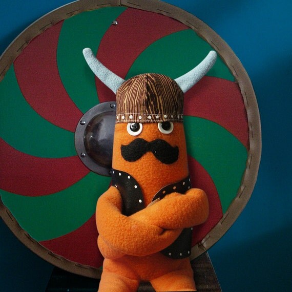 Soft toy Man Viking by Lemonus on Etsy