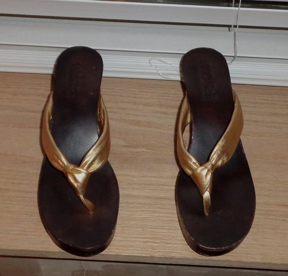 michael kors wood heels