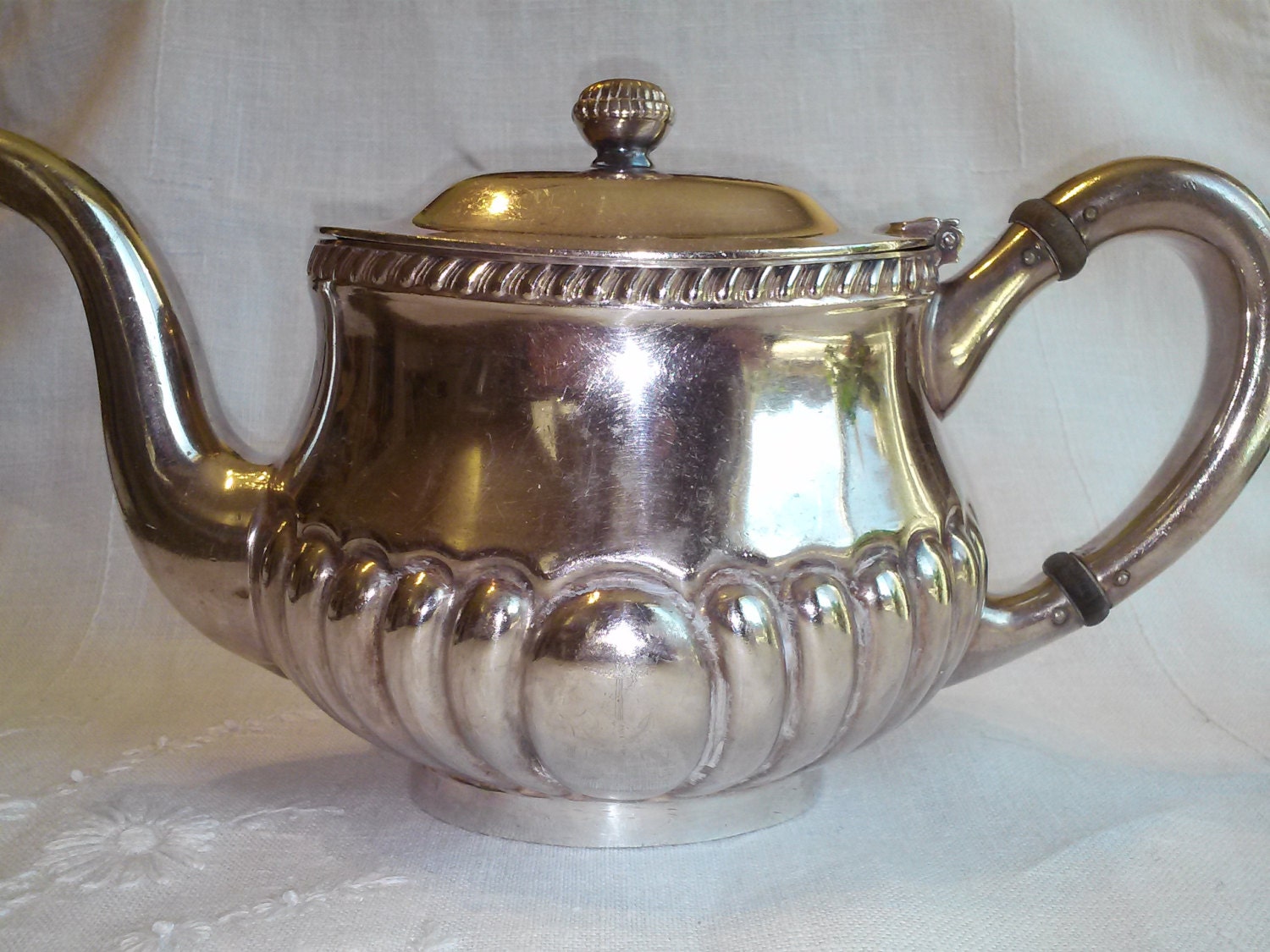 Reed & Barton Silver Soldered Tea Pot 2900 Navy Officers