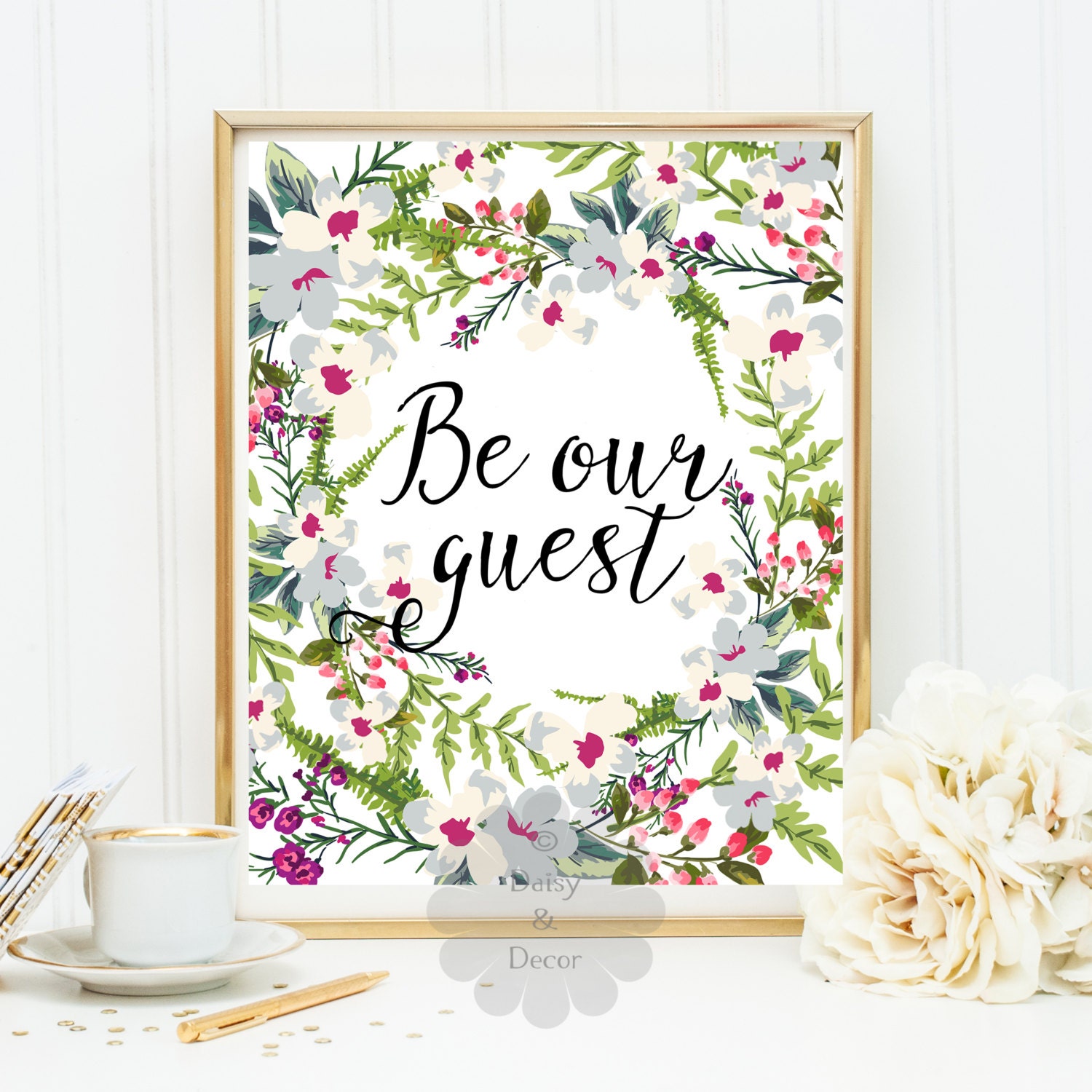 BE OUR GUEST printable art wall art home decor nursery art