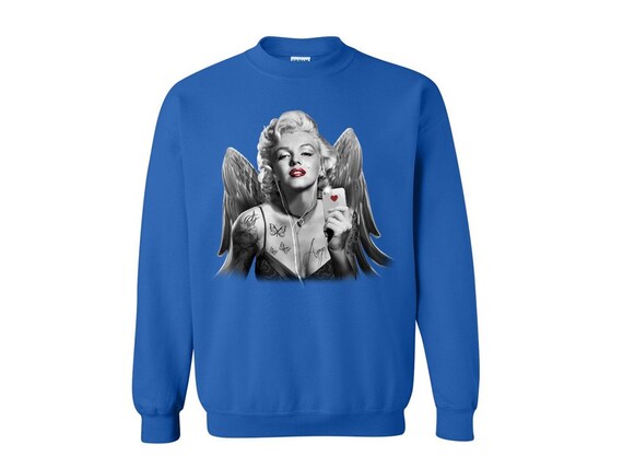 Marilyn Monroe Angel Wings Crewneck by FashionHolicClothing