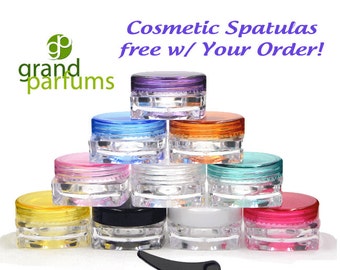 bulk gloss lip containers Cobalt GrandParfums Cosmetic Plastic Blue 100 Jars by PET Empty 1