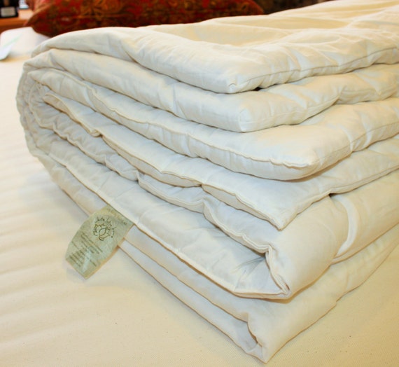 Organic Cotton Sateen Duvet Filler by OrganicBedding on Etsy