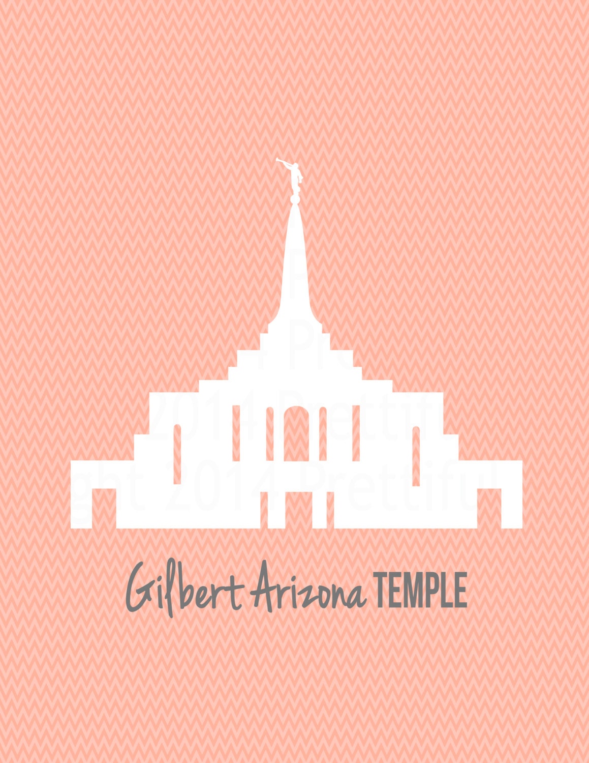 Gilbert Arizona Temple LDS Mormon Digital by ILoveToSeeTheTemple