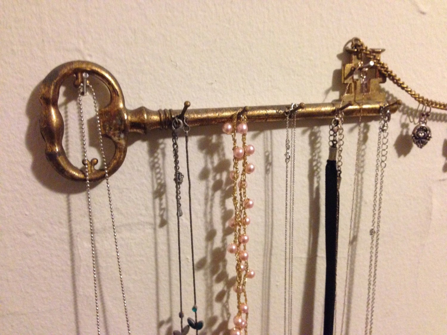 Skeleton Key Jewelry Display Antique Brass Key Holder