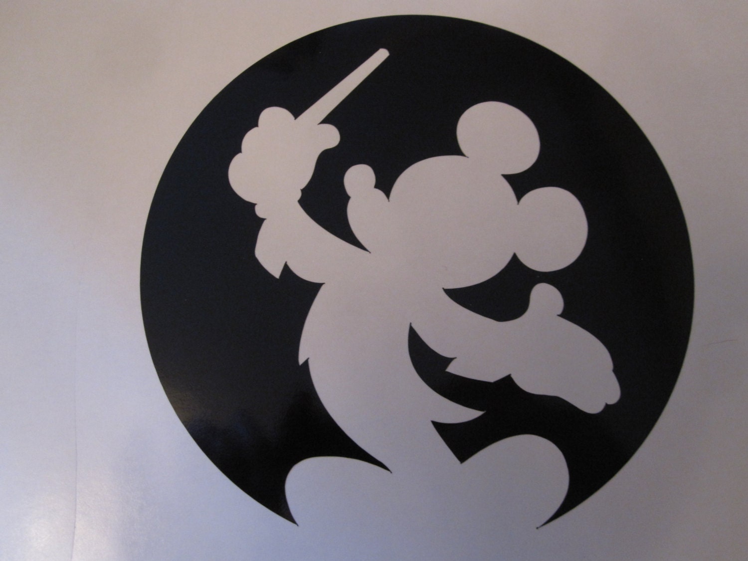 Mickey Mouse Silhouette Vinyl Window Decal/Sticker by WestGaVinyls