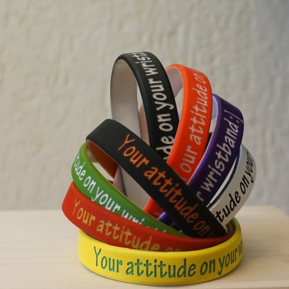 1 Personalized silicone wristband Personalized silicone