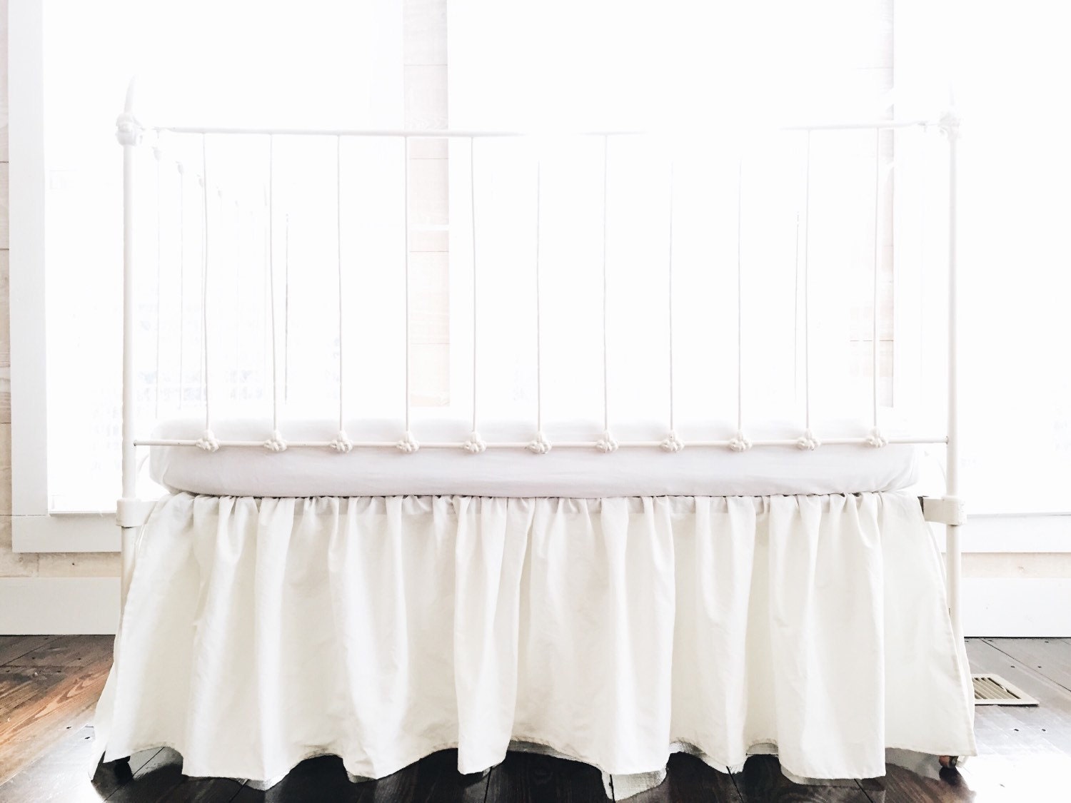 Crib Skirt Cream Crib Skirt Neutral Crib Skirt Farmhouse