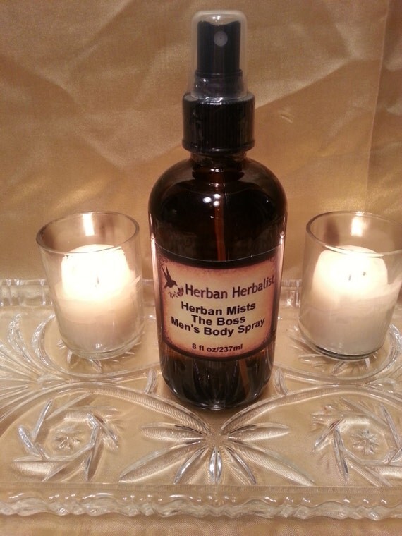 Mens body spray mens body mist all natural by HerbanHerbalist