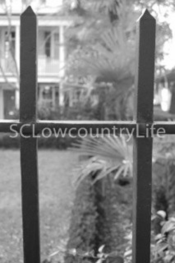 Charleston SC Iron Gate Letter H by SCLowcountryLife on Etsy