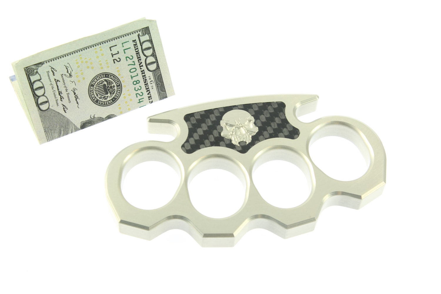 Burn Custom Brass Knuckles Silver Classic by BurnCustomKnuckles