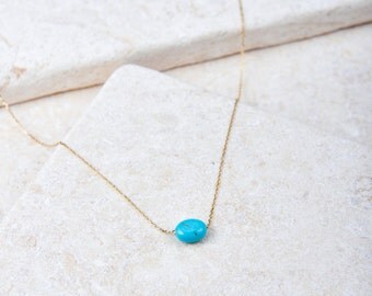 Pocahontas Necklace - Yellow gold plated dainty