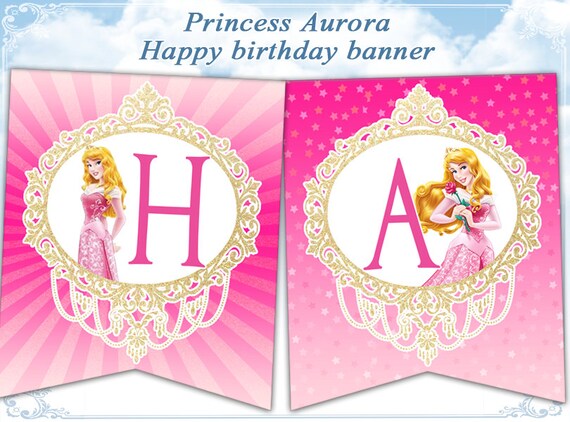items-similar-to-disney-princess-happy-birthday-banner-princess-party