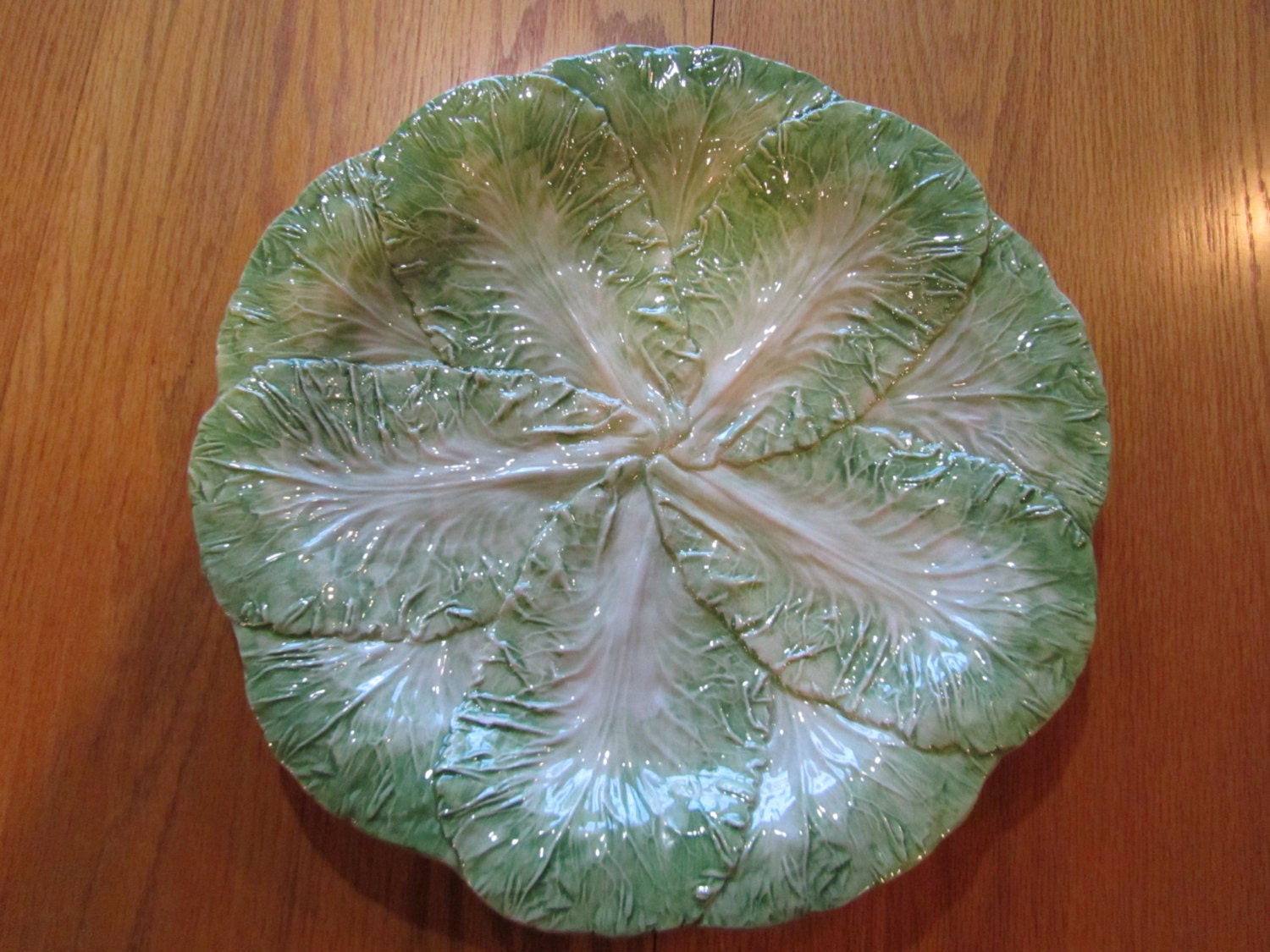 Large Cabbage Leaf Design Platter (Made in Italy) – Haute Juice