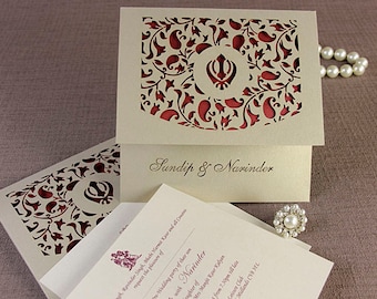 Sikh wedding invitations cards