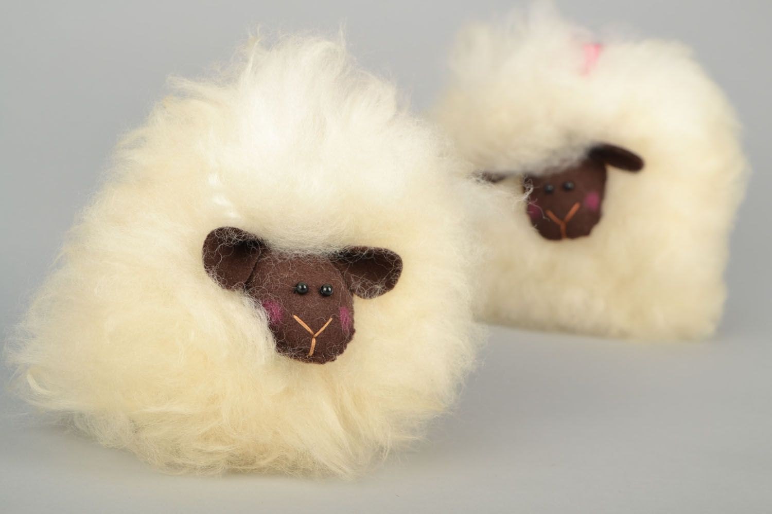 Natural fur toy by TownOfToys on Etsy