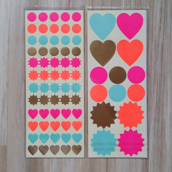Hema sticker set 2 sheets per set by BelplannerBoutique on Etsy