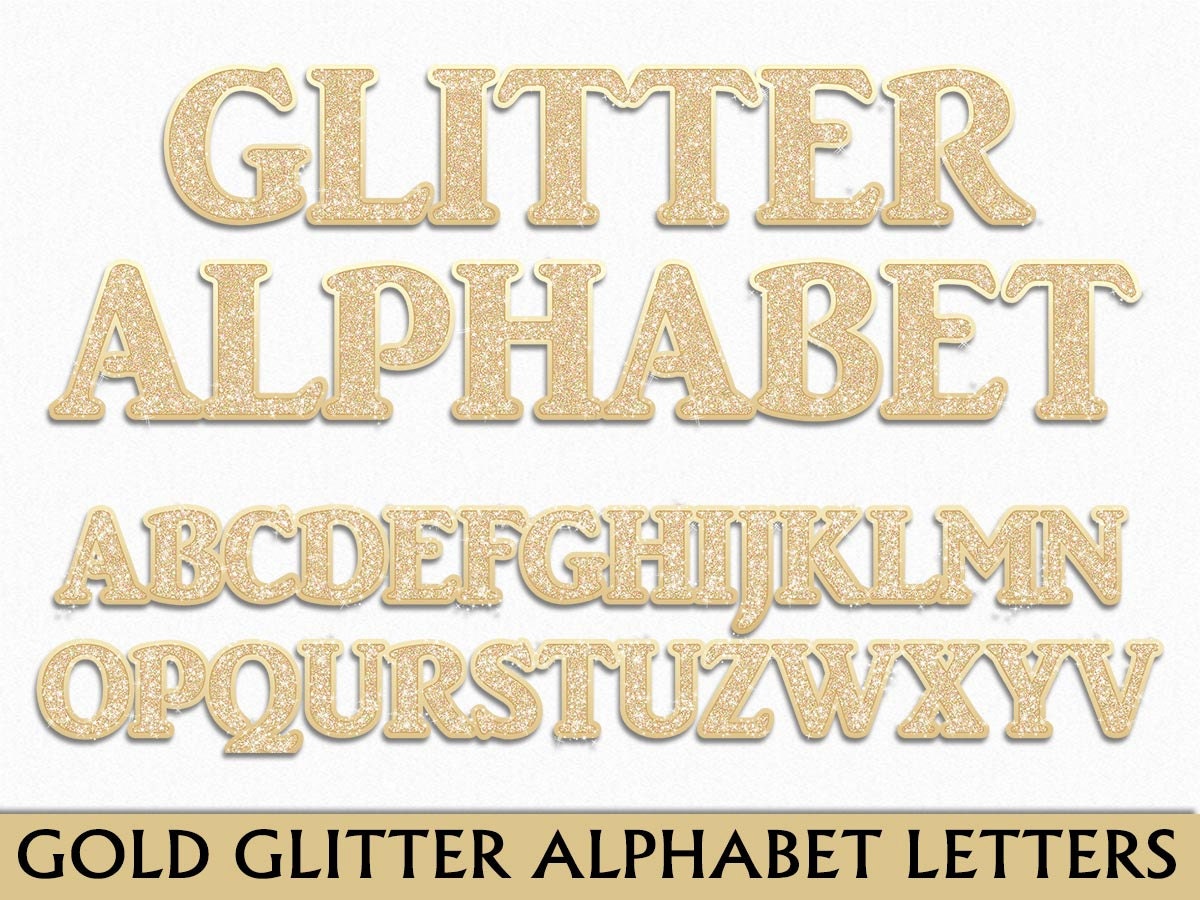 free glitter alphabet clipart - photo #11