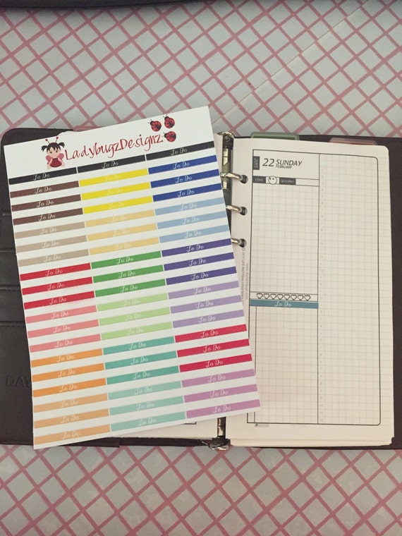 To Do Stickers for your Diyfish Planner
