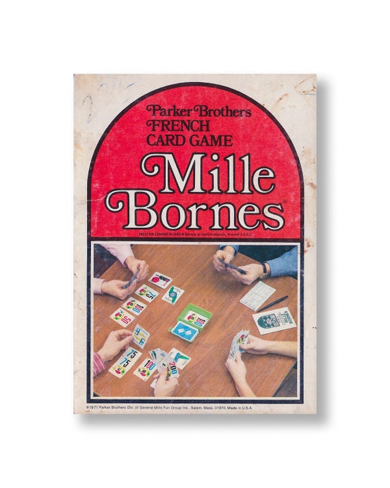 Vintage Mille Bornes French Auto Racing Card Game by KegCitySTL