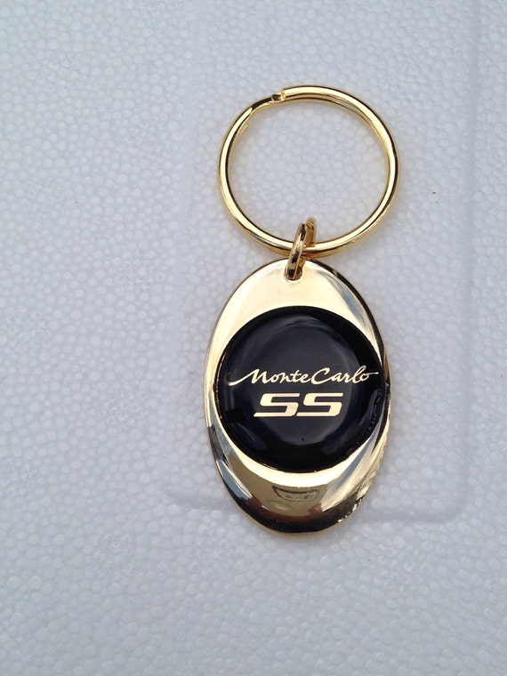 Monte Carlo SS Keychain Solid Brass Gold Plated Chevrolet Key