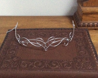 Silver Elven Circlet, Renaissance Circlet, Costume accessory, headpiece, princess, fairy, fae crown