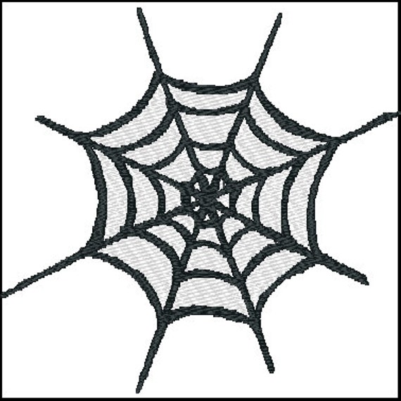 Spider Web Embroidery Design