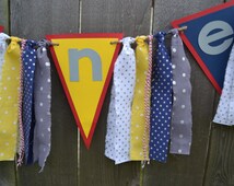 Popular items for fabric strip banner on Etsy